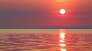 匈牙利巴拉顿湖上美丽的日出28秒视频