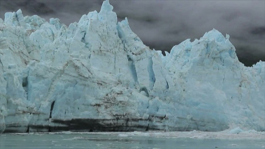 宏伟的冰川景观视频
