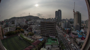 韩国首尔城市的延时13秒视频