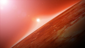 高清火星行星表面剪辑30秒视频