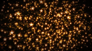黄色星星粒子光效11秒视频