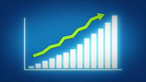 商业增长和成功箭头信息图表7秒视频