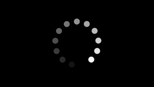 简单的黑白预加载器与点圆6秒视频