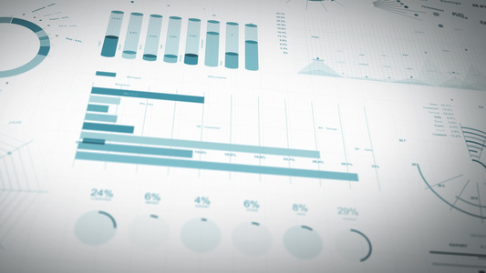 商业统计市场数据和信息图表布局视频