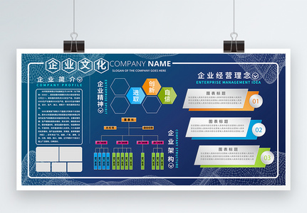 企业文化墙展板高清图片