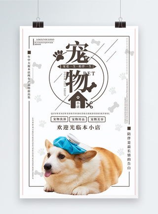 犬宠物之家萌宠海报模板