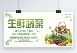 生鲜蔬菜展板设计绿色食品高清图片素材