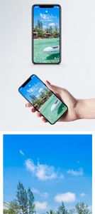 夏日海岛手机壁纸图片