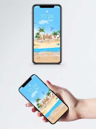 夏天沙滩手机壁纸图片