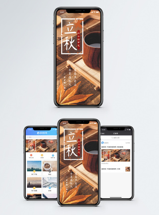 立秋手机海报配图图片