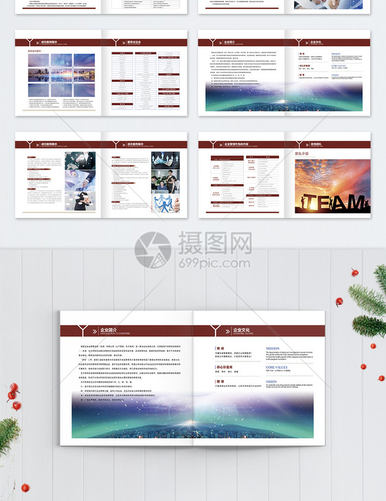 企业宣传画册整套图片