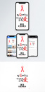 关注艾滋病手机海报配图图片