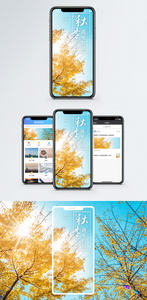 秋天遇见收获手机海报配图图片