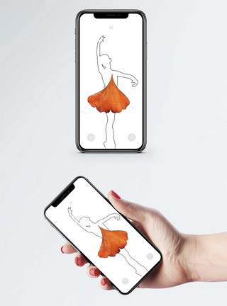 银杏叶手机壁纸图片