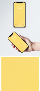 纯黄色简约手机壁纸图片