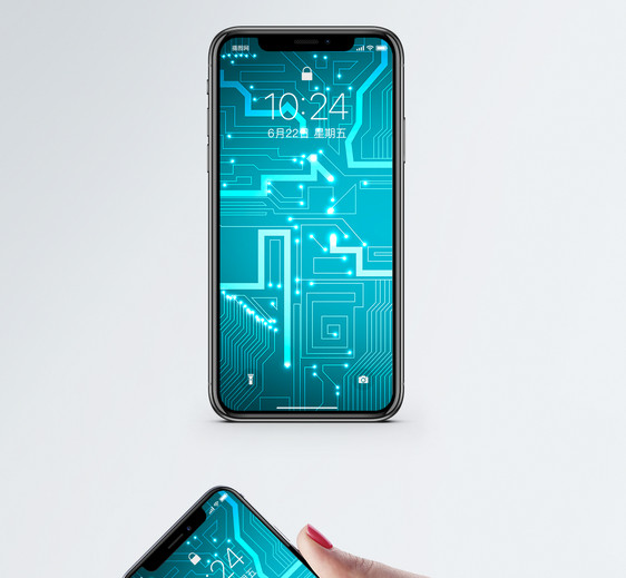 科技电路手机壁纸图片