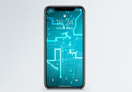 科技电路手机壁纸图片