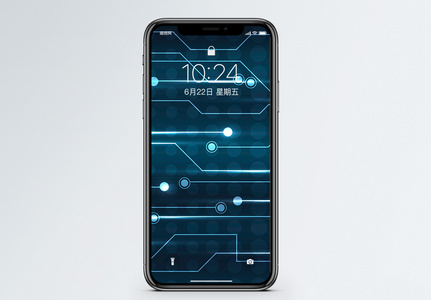 炫光科技电路手机壁纸图片