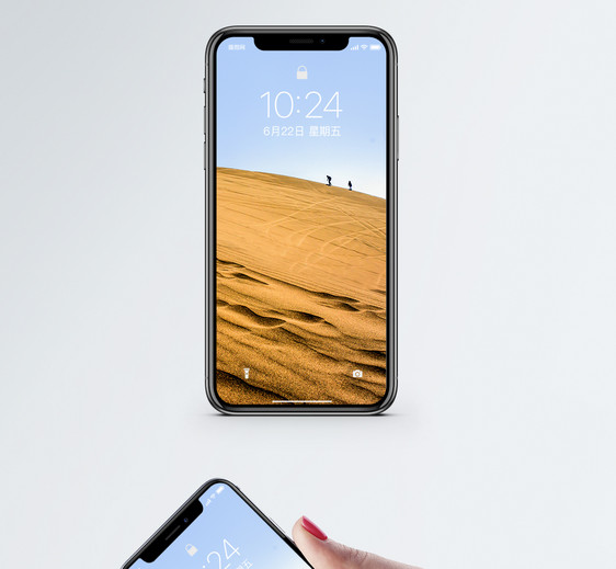 沙漠行走手机壁纸图片