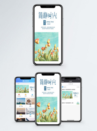 简静时光手机海报配图图片