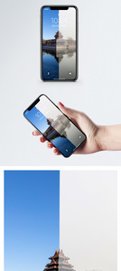 雾霾前后紫禁城手机壁纸图片