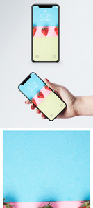 草莓手机壁纸图片