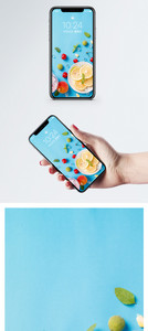 柠檬薄荷水果手机壁纸图片