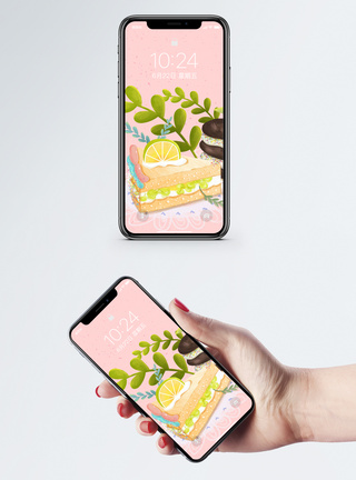 卡通蛋糕手机壁纸图片