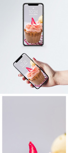 杯子蛋糕手机壁纸图片