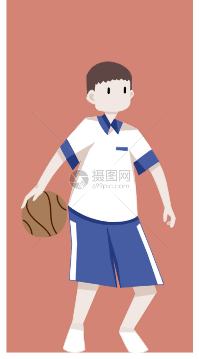 校服男孩手机壁纸