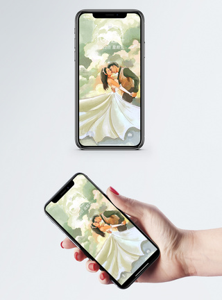 婚礼效果图梦幻婚礼手机壁纸模板