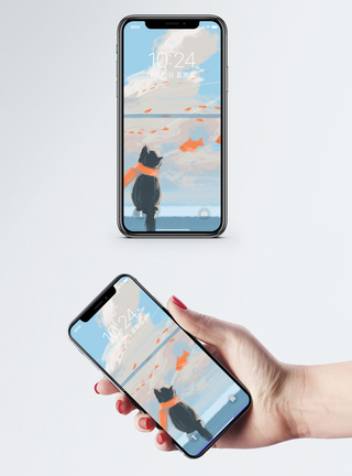 很多手机猫和很多鱼手机壁纸模板