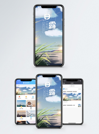 白露手机海报配图图片