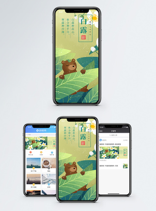 白露手机海报配图图片