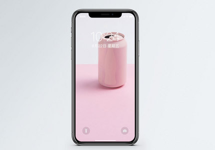 粉色可乐罐手机壁纸图片