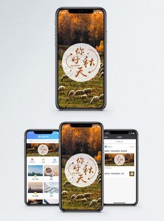 秋天手机海报配图图片