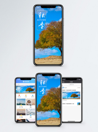 秋季手机海报配图图片