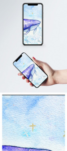 星空鲸鱼手机壁纸图片
