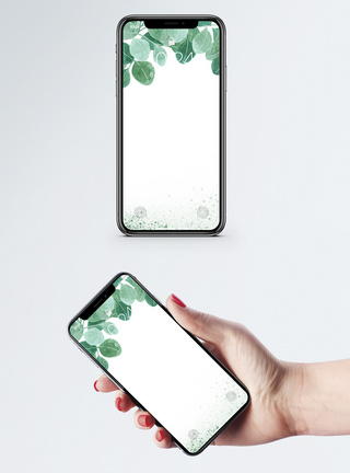 清新绿叶手机壁纸图片