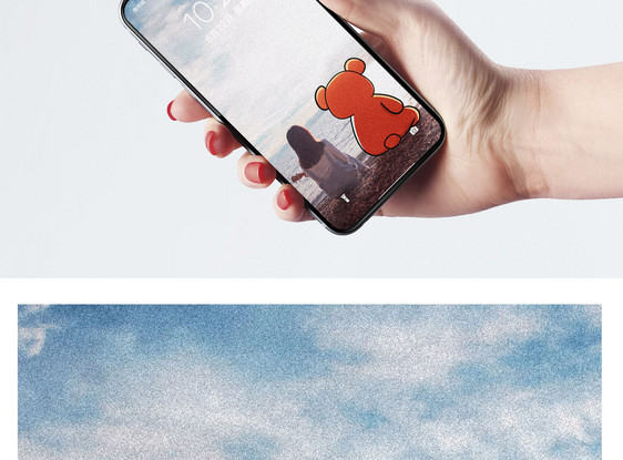 小熊手机壁纸图片