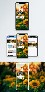 阳光灿烂手机海报配图图片