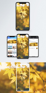 遇见秋天手机海报配图图片