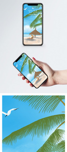 夏季沙滩手机壁纸图片