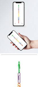 回形针手机壁纸图片