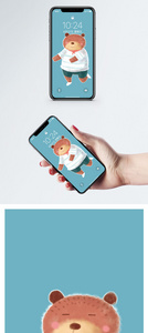 小棕熊手机壁纸图片