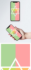 彩色几何手机壁纸图片