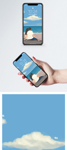海边情侣手机壁纸图片