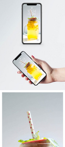 蜂蜜柚子茶手机壁纸图片