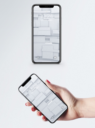 简约立体空间立体空间手机壁纸模板