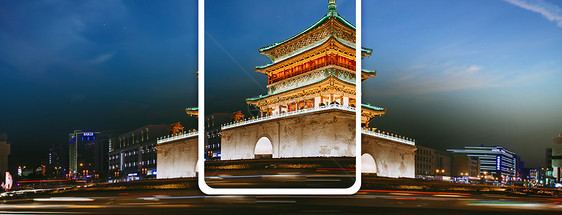 西安旅游手机海报配图图片